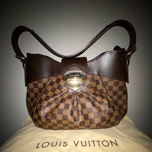 Authentic Louis Vuitton Damier Ebene Sistina MM